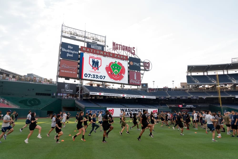 Workouts at Nationals Park Give Members of the Military a Chance to Train in a Unique Setting
