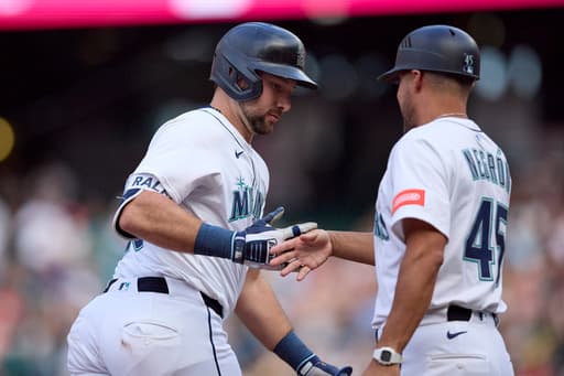 Raleigh’s grand slam helps Mariners end Boston’s winning streak