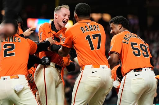 Giants beat the slumping Braves 5-4 in 10 innings on a wild pitch