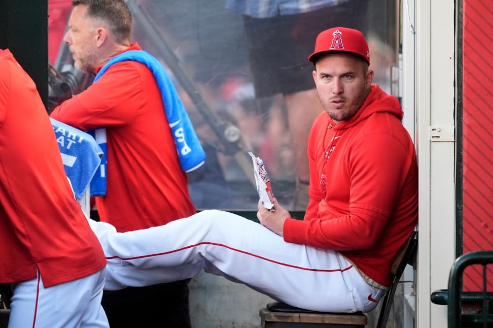 Angels star Mike Trout is hoping to return to the team’s lineup by late July