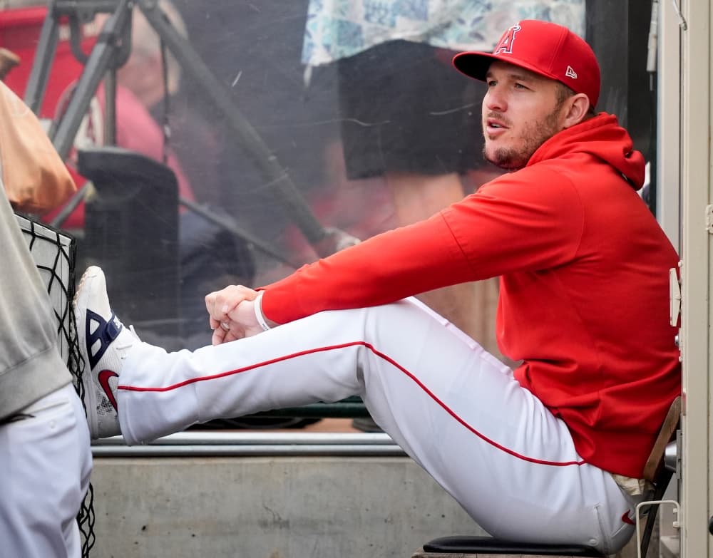 Angels’ Mike Trout hasn’t started running again after setback in rehab from knee injury
