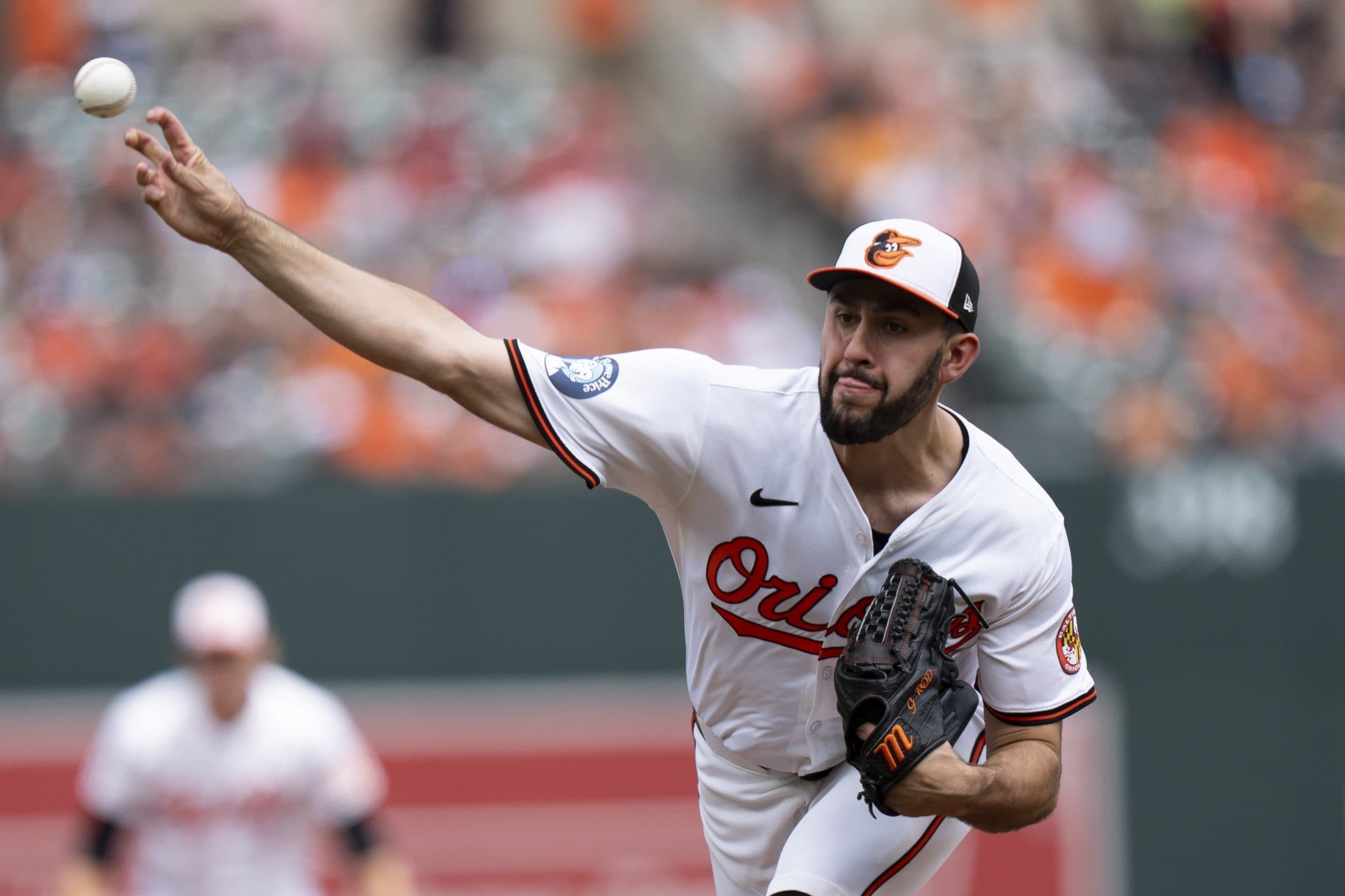 Baltimore right-hander Grayson Rodriguez shut down for up to 10 days with elbow inflammation