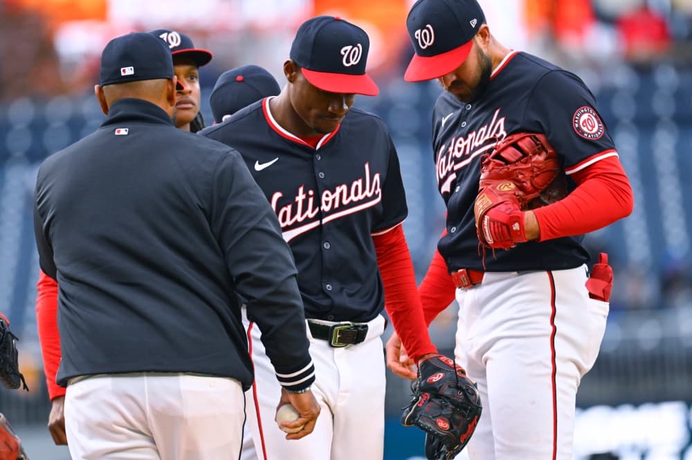 Nationals opening day starter Josiah Gray has an injured pitching elbow