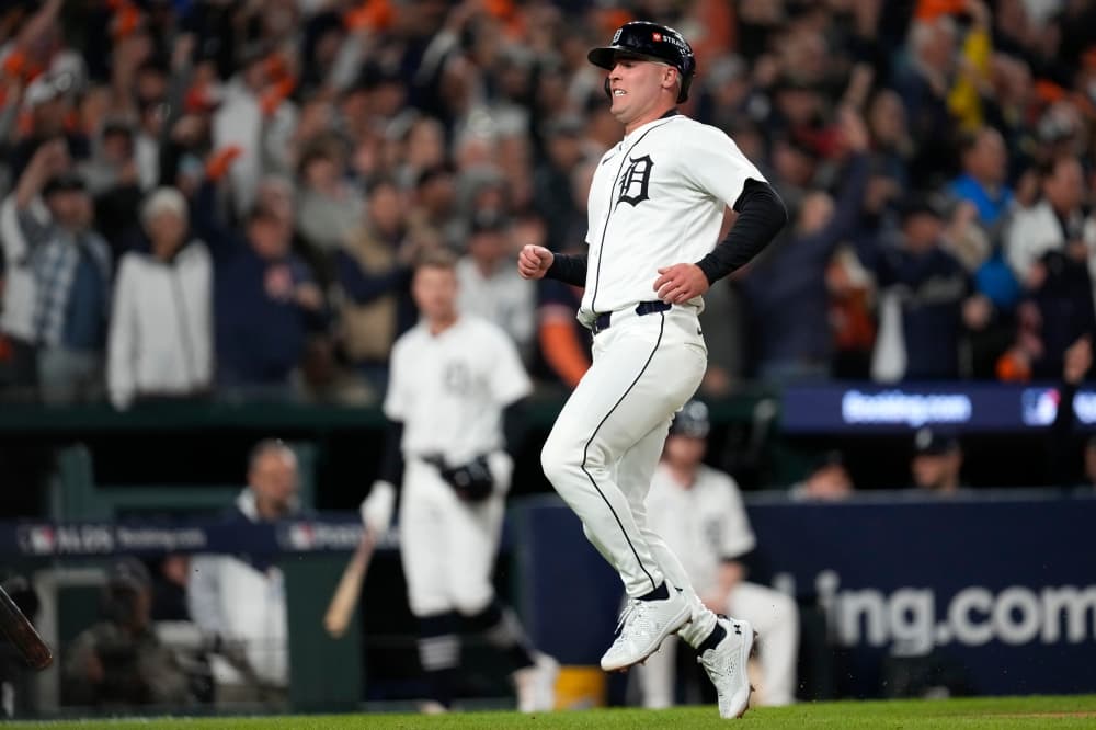 Tigers slugger Kerry Carpenter’s status for Game 5 of ALDS unclear due to hamstring injury