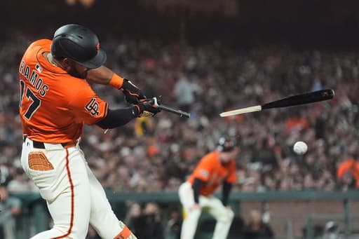 Adames, Ramos hit homers, McDonald strikes out 10 in Giants’ 6-3 win over Rockies