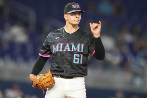 Robby Snelling makes his MLB debut for the Marlins in a 3-2 loss to the Nationals