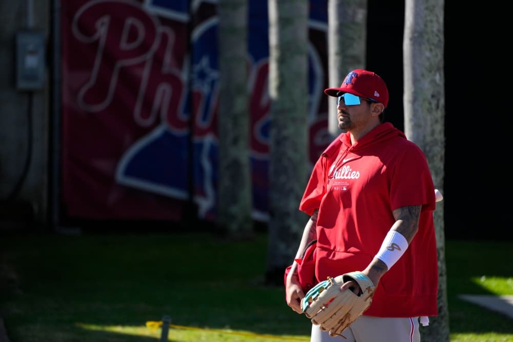 Phillies slugger Nick Castellanos goes deep, then teaches son a batboy lesson