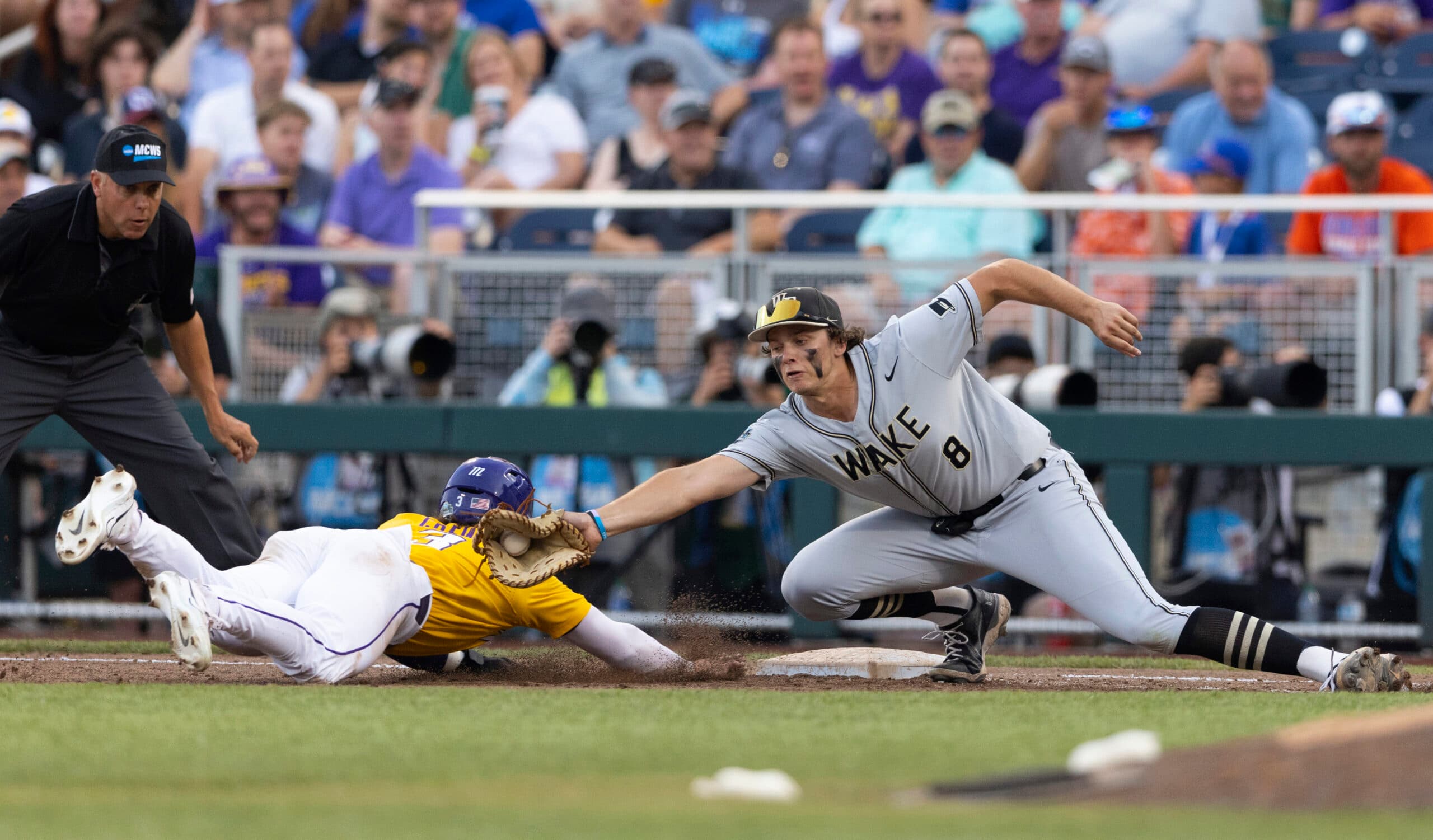 College World Series: LSU Tigers Beat Wake Forest, Stay Alive