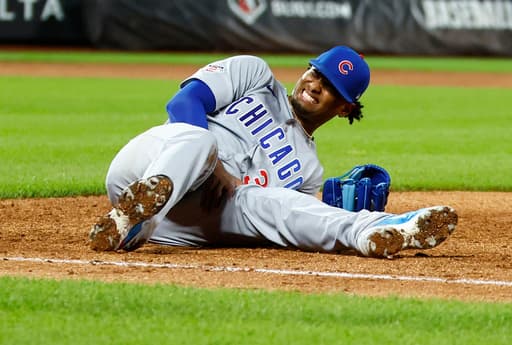Cubs pitcher Edward Cabrera headed to IL after being carted off the field with a left leg injury