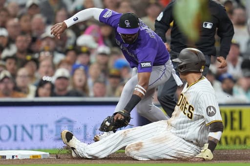 Xander Bogaerts hits a walk-off grand slam in the 12th as Padres top Rockies 7-3