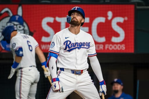 Joc Pederson homer caps 8-run 1st as Rangers beat Astros 10-7 a night after Houston’s no-hitter