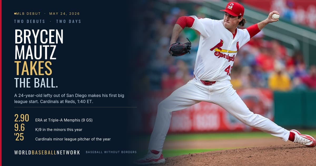 St. Louis Cardinals left-hander Brycen Mautz delivers a pitch during a spring training game against the Miami Marlins