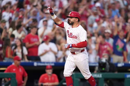 Schwarber’s grand slam, Harper’s homer lead Phillies to 9-5 win over Angels