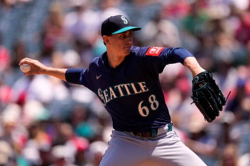 George Kirby strikes out career-high 14, Mariners beat Angels 3-2 to snap their 5-game skid