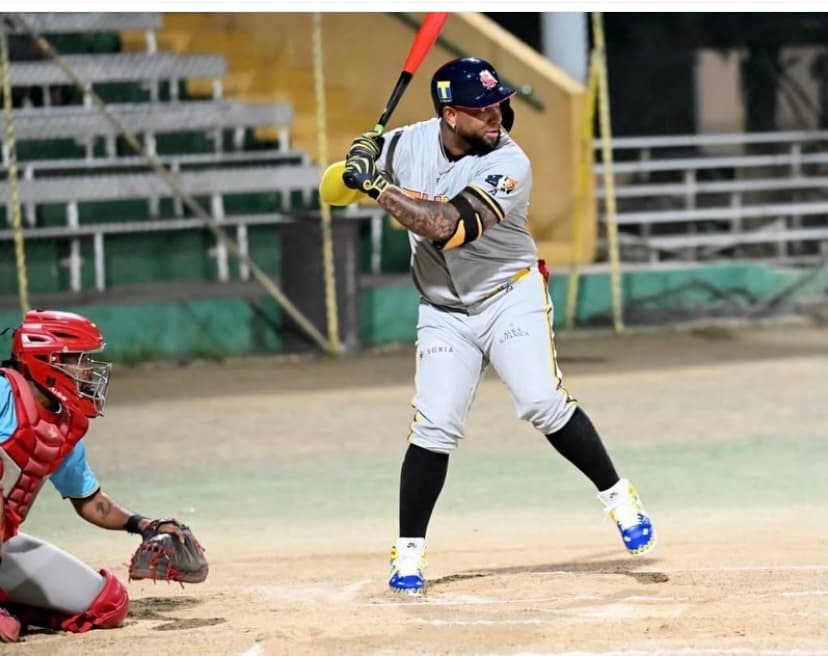 Wladimir Balentien batting. Courtesy of Curaçao Professional Baseball League