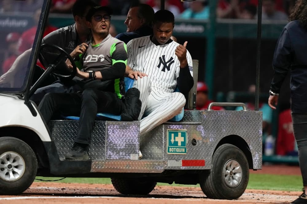 Yankees OF Oscar González suffers a right orbital fracture and will stay in a Mexico City hospital