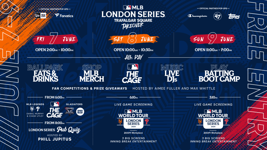 Trafalgar Square Takeover Returns With the MLB London Series