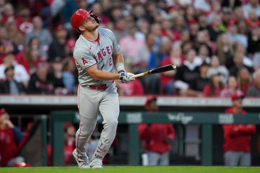 Trout bats leadoff for first time since 2020 as three-time AL MVP, Angels look to end slump