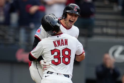 Guardians’ Chase DeLauter continues hot start with 3 hits and 2-run homer in home opener