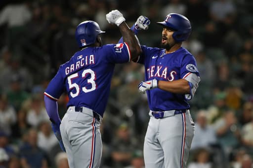 Semien hits 3-run homer, Rangers beat A’s 8-5 while Pederson slump reaches 0 for 41