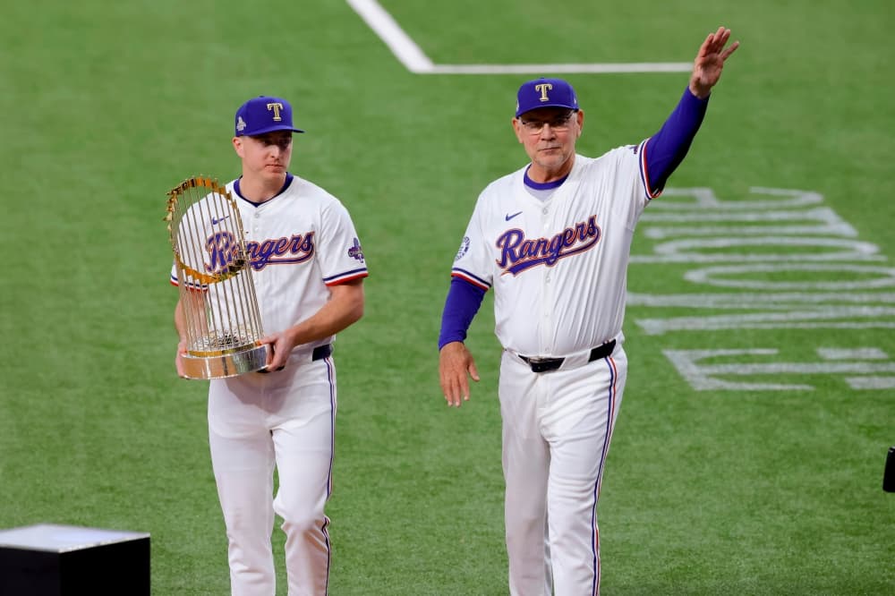 Texas Rangers unfurl franchise’s first World Series championship banner