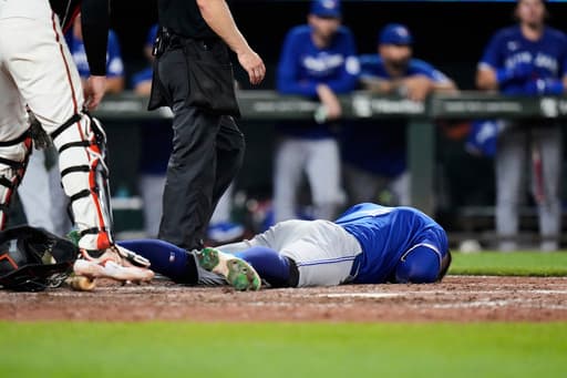 Toronto DH George Springer ‘doing all right’ after getting struck in the head by a fastball
