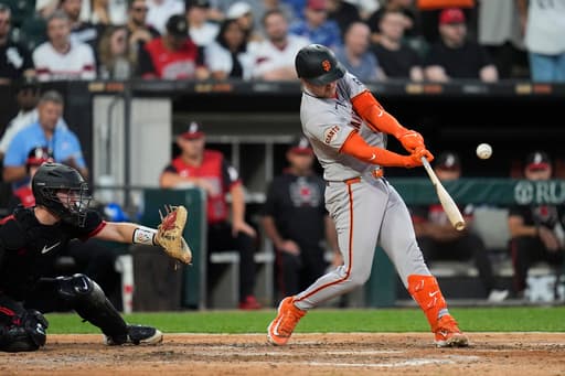 Patrick Bailey’s clutch 2-run triple lifts Giants over White Sox, 3-1