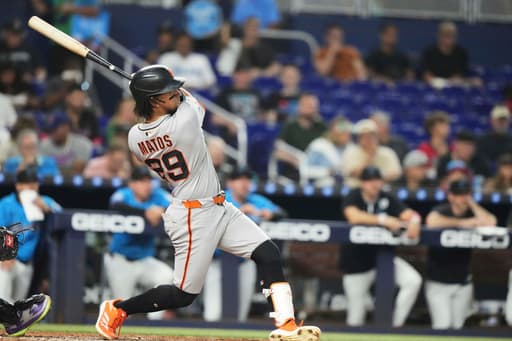 Luis Matos’ 3-run homer powers Giants to 4-2 win over Marlins