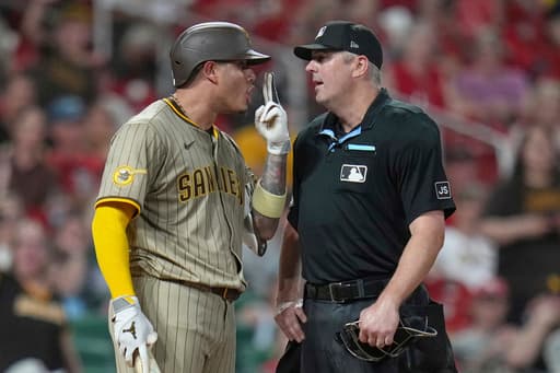 Machado has 2 hits, gets hit twice, too, in the Padres’ testy 3-1 win over the Cardinals