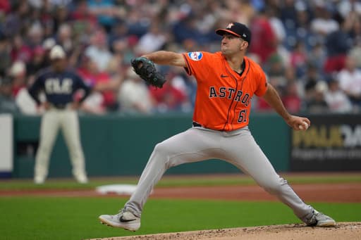 Peña extends hitting streak to 12 games, Gordon gets 1st win in majors as Astros beat Guardians 4-2