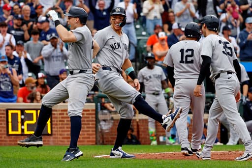Rice’s grand slam helps Yankees keep pace with Toronto; NY trails by 2 games in AL East with 6 left