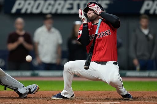 Guardians’ David Fry sustains broken nose and facial fractures after being hit in face by pitch