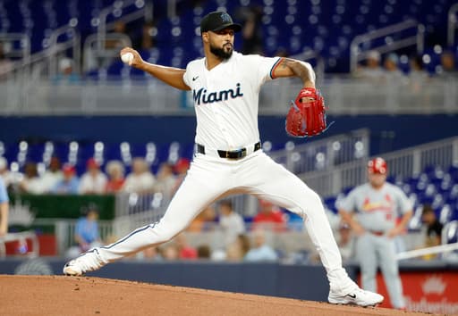 Alcántara works 7 sharp innings, Acosta homers for 1st career hit, Marlins beat Cardinals 6-2