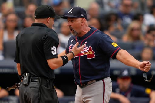 Braves manager Walt Weiss says plate umpire Dan Merzel made a terrible balk call on Chris Sale