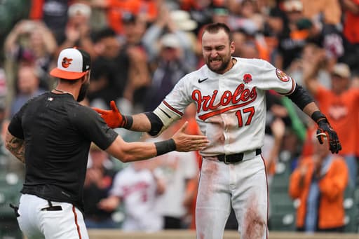 Cowser hits 2nd game-winning HR in 2 days, giving the Orioles a 9-7 win over the Rays in 13 innings