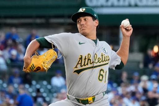 Gage Jump gets his 1st win as the Athletics beat the Cubs 2-1