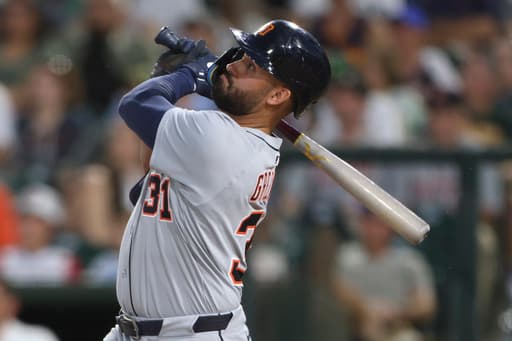 Hernaiz draws walk-off walk, Athletics beat Tigers 7-6 in 10 innings