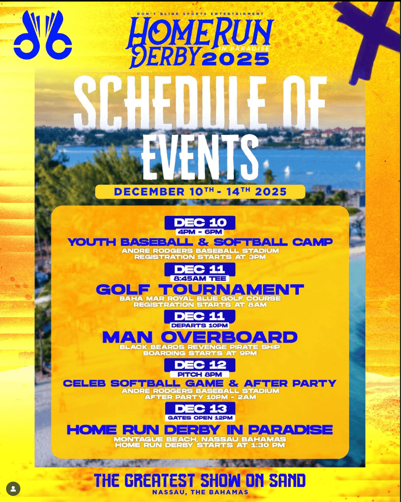 Don’t Blink HR Derby In Paradise Returns To The Bahamas With Full 2025 Event Week
