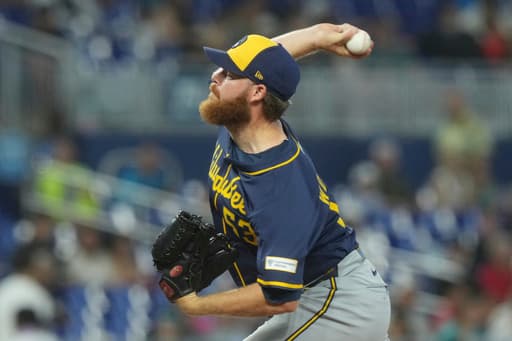 Brewers’ Woodruff strikes out 8, allows two hits in 6 innings for a win in 1st MLB start since 2023