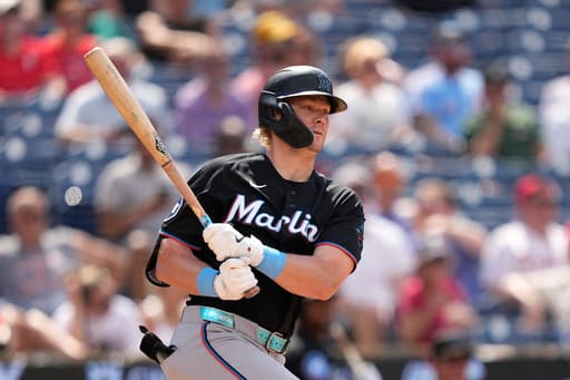 Stowers homers twice, drives in 5 runs to power the Marlins past the Phillies 12-4