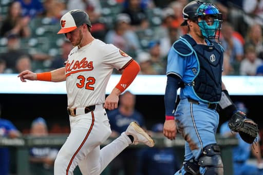 Rutschman’s clutch double lifts Orioles to 3-2 win over Blue Jays and doubleheader sweep