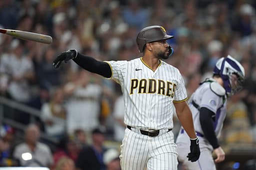 Fernando Tatis Jr. goes 5 for 5 and Padres top Rockies 8-7 on Xander Bogaerts’ sac fly in 9th