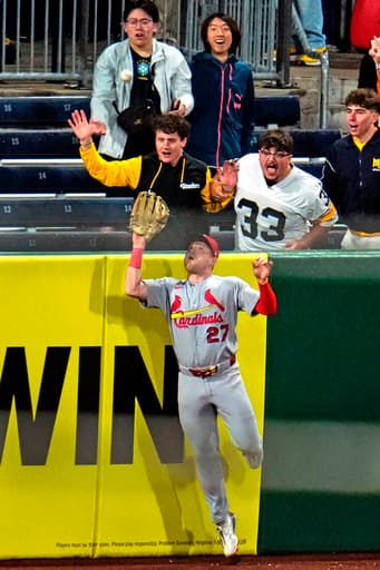 Church robs Gonzales of what would have been walk-off homer, preserves Cards’ 5-4 win over Pirates