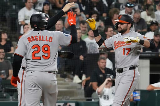 Cowser hits 3-run homer and Orioles hand White Sox their 4th straight loss, 4-1
