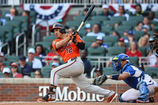 Laureano drives in go-ahead run in 3-run 10th inning as Orioles blast 3 homers and beat Braves 9-6