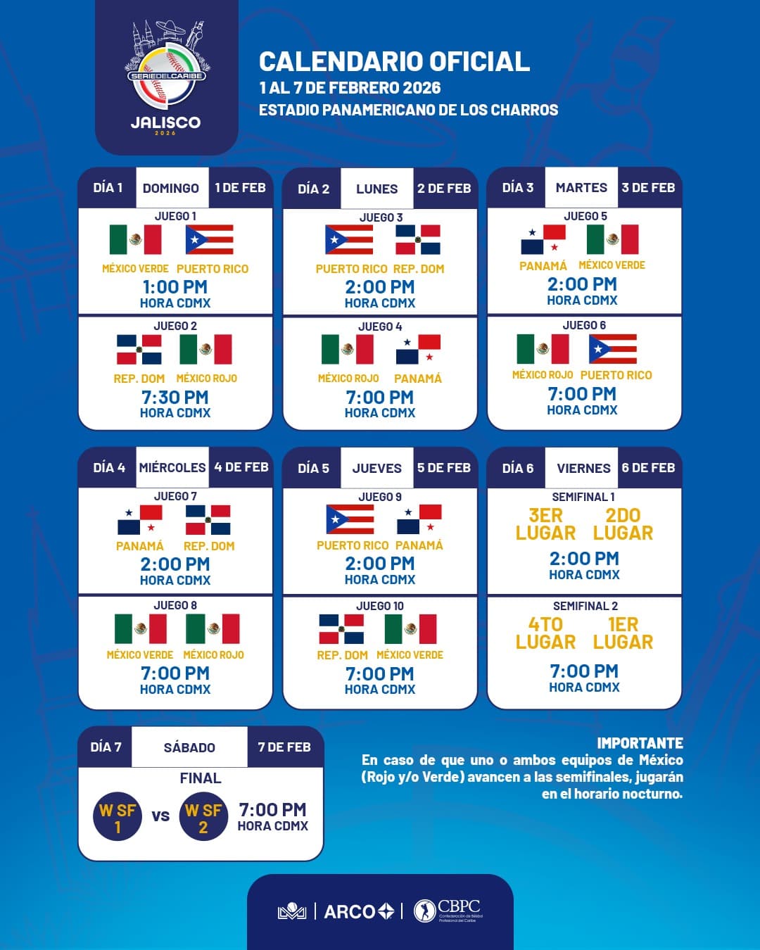 CBPC Announces Schedule for 2026 Caribbean Series at Estadio Panamericano