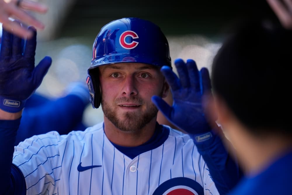 Michael Busch homers for Chicago Cubs against former team