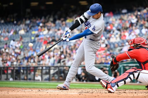 Ohtani homers, delivers go-ahead sacrifice fly as Dodgers complete sweep of Nationals, 8-6