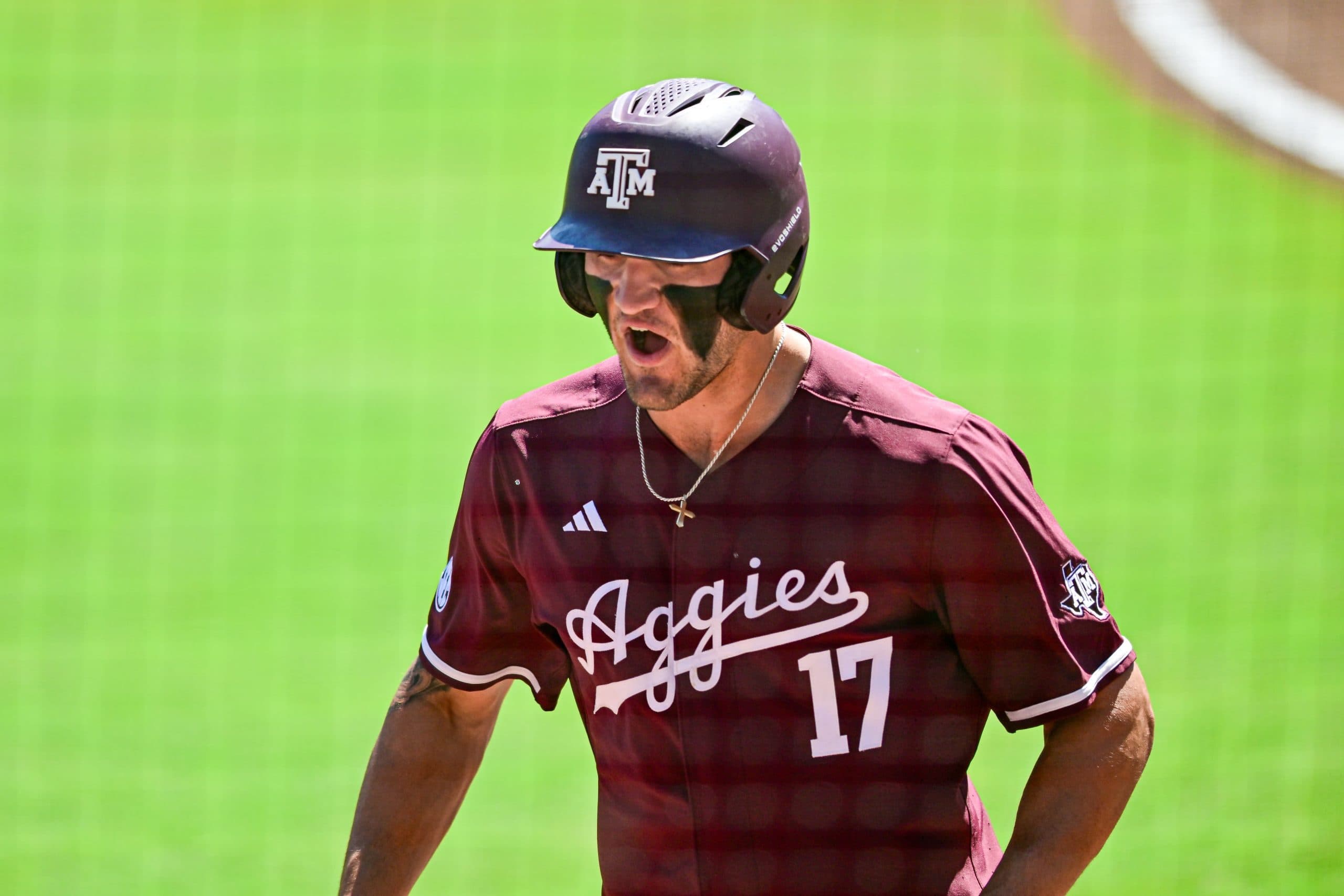 Jace LaViolette hits grand slam for Texas AM in SEC Tournament Shut Out