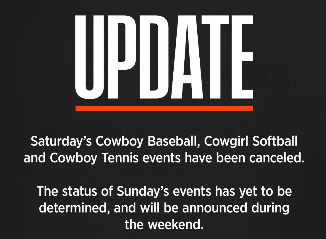 Oklahoma State Baseball Cancelled Due to Wildfires in the Stillwater Area